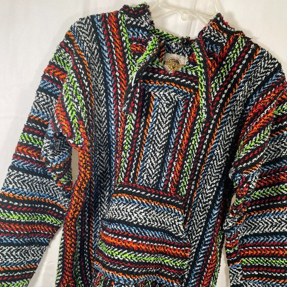 Earth Ragz Multicolor Hooded Pullover Sweater NWOT Women's Size Large - Picture 16 of 16